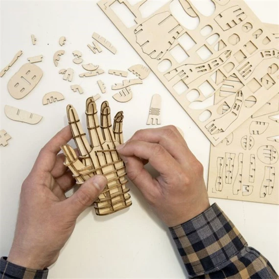 3D puzzle, kéz