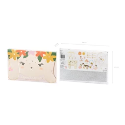 Adventi naptár töltelékkel - nyuszi szervező, mix 24x23,5 cm