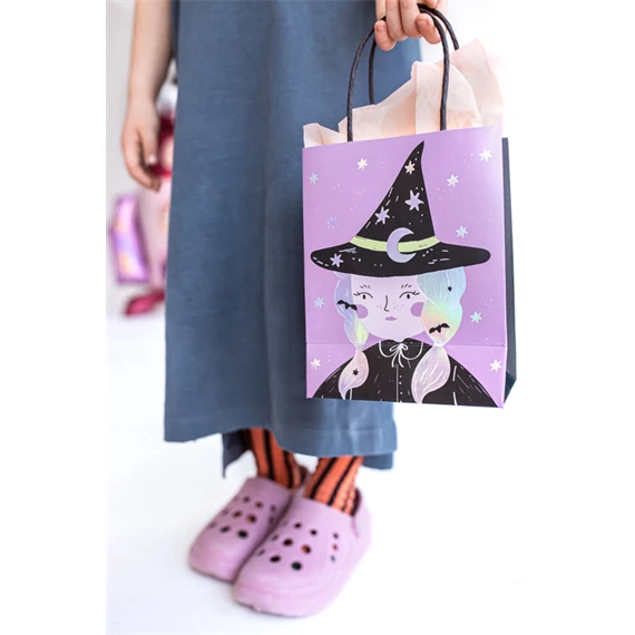 Ajándéktasak boszorkány, mix, 8x14x18 cm