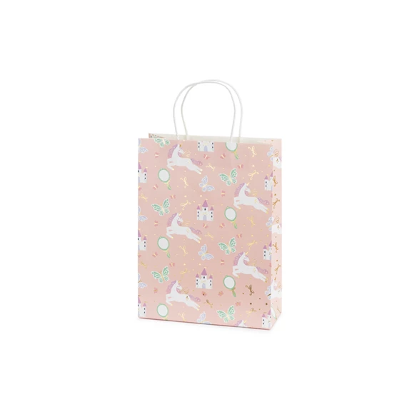 Ajándéktasak unikornisok, 24 x 10 x 32 cm, mix