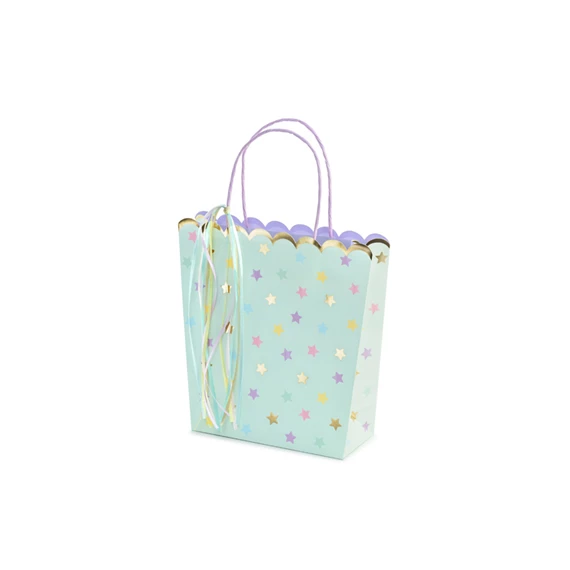 Ajándéktasakok csillagok, mix, 22x23x8 cm