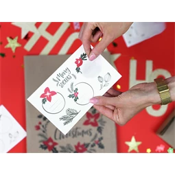 Ajándéktasakok merry little christmas kraft 25x11x27 cm S/3