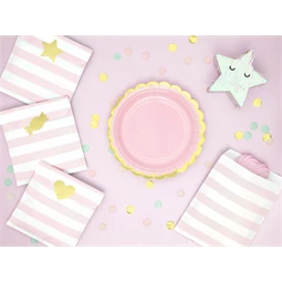 Ajándéktasakok yummy, világos rózsaszín, 13x14 cm S/6