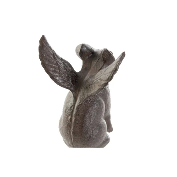 Ajtótámasz malac szárnyakkal, öntöttvas 11x11x14 cm
