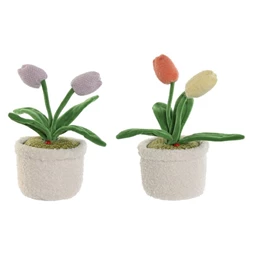 Ajtótámasz virág 14x14x30 cm 2 féle