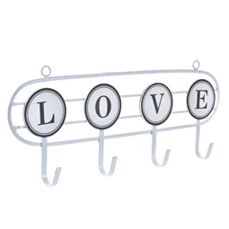 Akasztó falra "Love" és "Home" felirattal 40x4x16 cm 2 féle