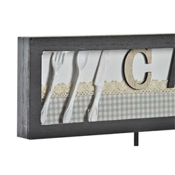 Akasztó falra "Cafe" felirattal 45x4x17 cm