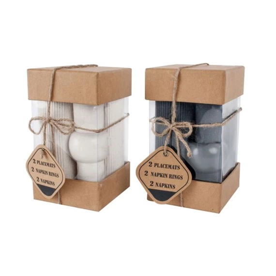 Alátét szett szalvétával 47x40x40 cm 2 féle S/6