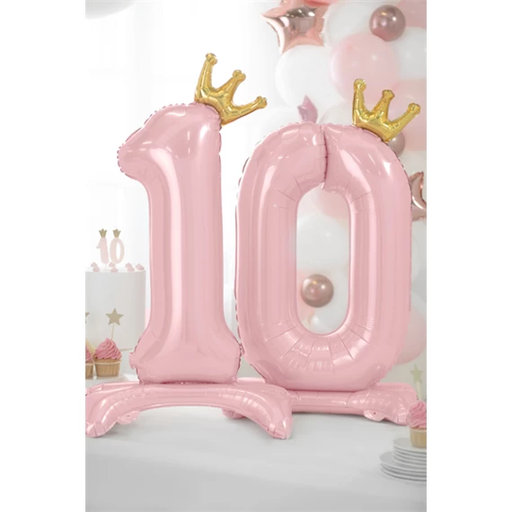 Lufi 0-s szám álló fólia 84 cm világos rózsaszín