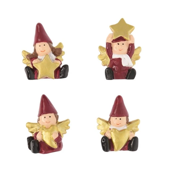 Angyal öntapadós 3,4x2,8x1,1 cm S/12