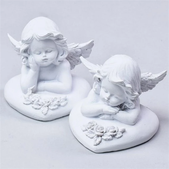 Angyal szíven könyöklő 8 cm 2féle