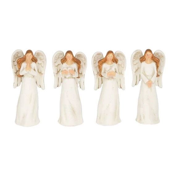 Angyal szívvel, madárral álló 2,2x1,8x5,4 cm 4 féle