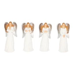 Angyal szívvel, madárral álló 2,2x1,8x5,4 cm 4 féle