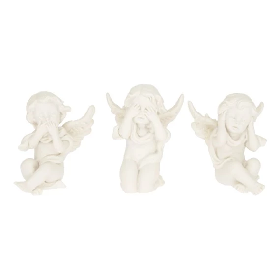 Angyal ülő, térdelő 6x5x7,5 cm 3 féle