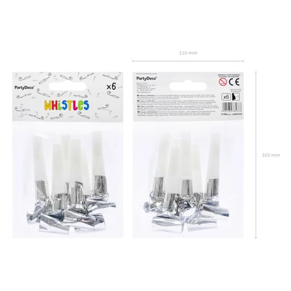 Anyósnyelv műanyag ezüst S/6