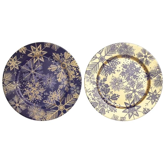 Asztali dekoráció tányér 33x33x2 cm 2 féle