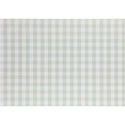 Asztali futó rács mintával, zsálya, 40x500 cm