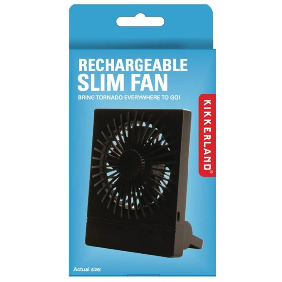 Asztali ventilátor, újratölthető 11x8x2,3 cm