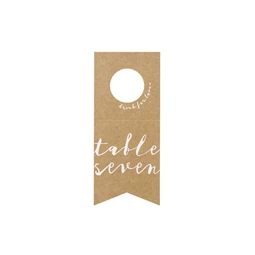 Asztalszámok - palackakasztók 8x18,5 cm S/10