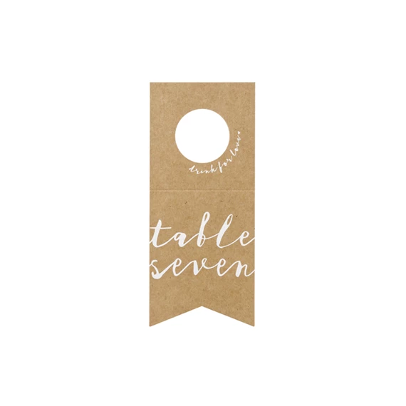 Asztalszámok - palackakasztók 8x18,5 cm S/10