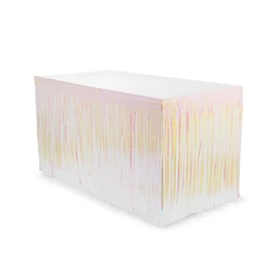 Asztalszoknya rojt irizáló 300x80 cm