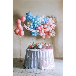 Banner Chrzest Święty 2 m világos rózsaszín