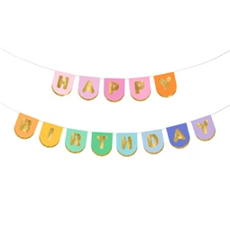 Banner happy birthday mix 163x12 cm