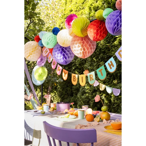 Banner happy birthday mix 163x12 cm