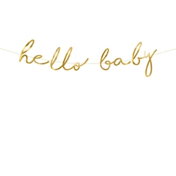 Banner kis csillag - hello baby 18x70 cm