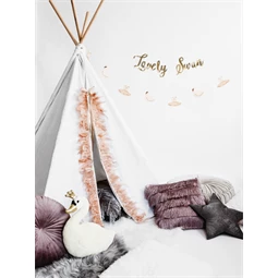 Banner lovely swan 64x21.3 cm tükör arany