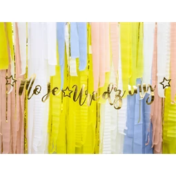 Banner moje urodziny arany 16.5x90 cm