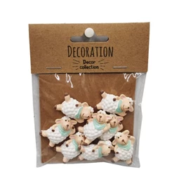 Bárány kendővel, öntapadós 1,9x1,1x3,2 cm S/8