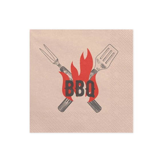 Bbq szalvéták 33x33 cm vegyes S/20