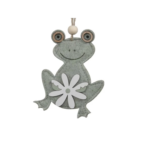 Béka virággal, akasztós 7,5x10,5 cm S/4
