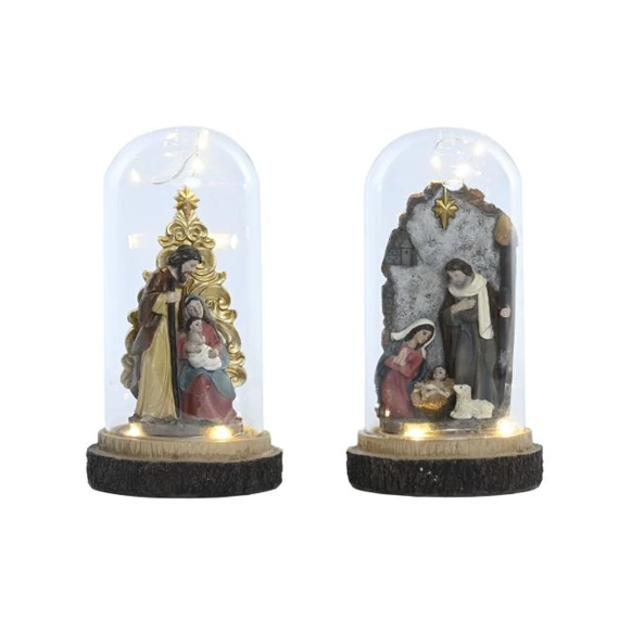 Betlehem LED-es 10x10x21 cm 2 féle