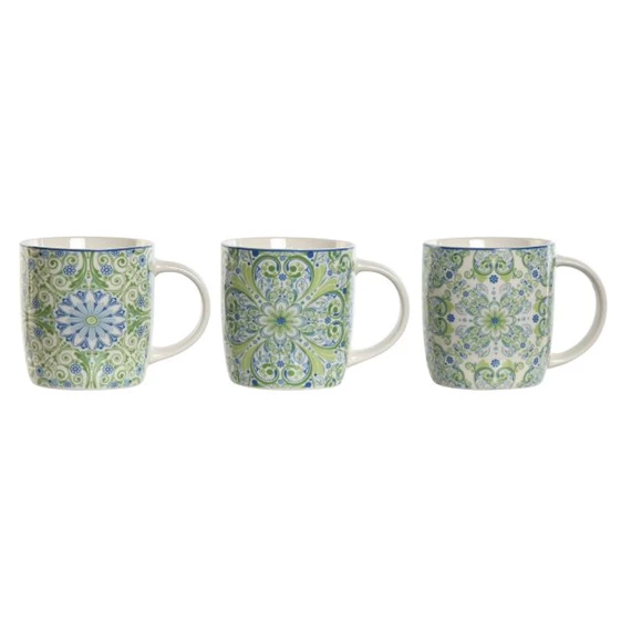 Bögre mozaikos 8,5x7,5x9 cm 350 ml 3 féle