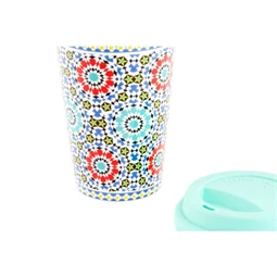 Bögre mozaikos 10x10x14 cm 400 ml 2 féle 