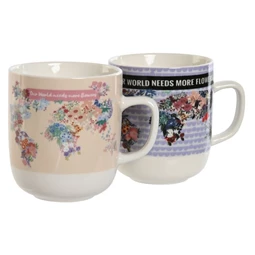 Bögre 11,5x8,5x10 cm 380 ml 2 féle