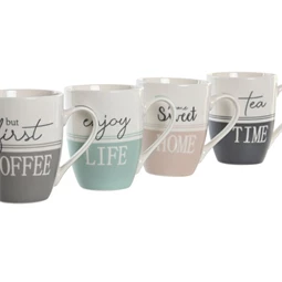 Bögre 11,5x8,3x10,5 cm 340 ml 4 féle