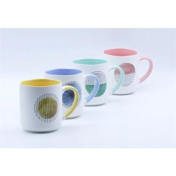 Bögre 11,5x8,3x9,5 cm 345 ml 4 féle