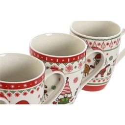 Bögre 12x8x10,5 cm 4 féle 340 ml