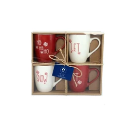 Bögre szett 12x8x10 cm 360 ml S/4