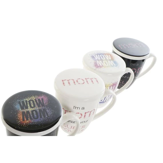 Bögre teás MOM 12x9x11 cm 4 féle 380 ml