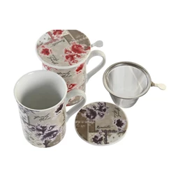 Bögre teás, klasszikus 11x8,5x11 cm 280 ml 2 féle