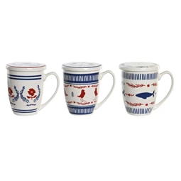 Bögre teás 12x9x11 cm 380 ml 3 féle