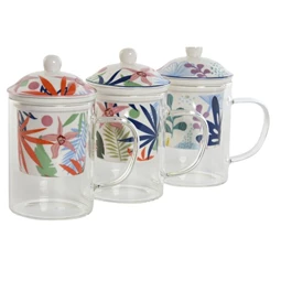 Bögre teás 12x8x15 cm 300 ml 3 féle