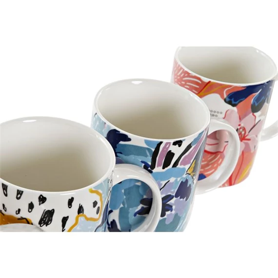 Bögre virágos 12x8x9,5 cm 320 ml 4 féle