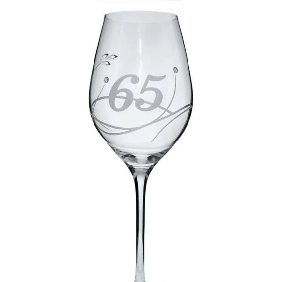 Boros pohár Swarovski kristállyal 360 ml 22,5x8 cm