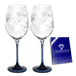 Boros pohár Swarovski kristállyal 360 ml 22,5x8 cm S/2