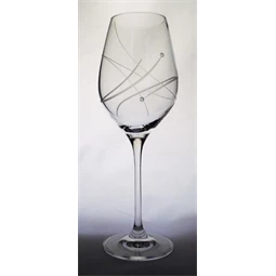 Boros pohár Swarovski kristállyal 360 ml 22,5x8 cm S/6